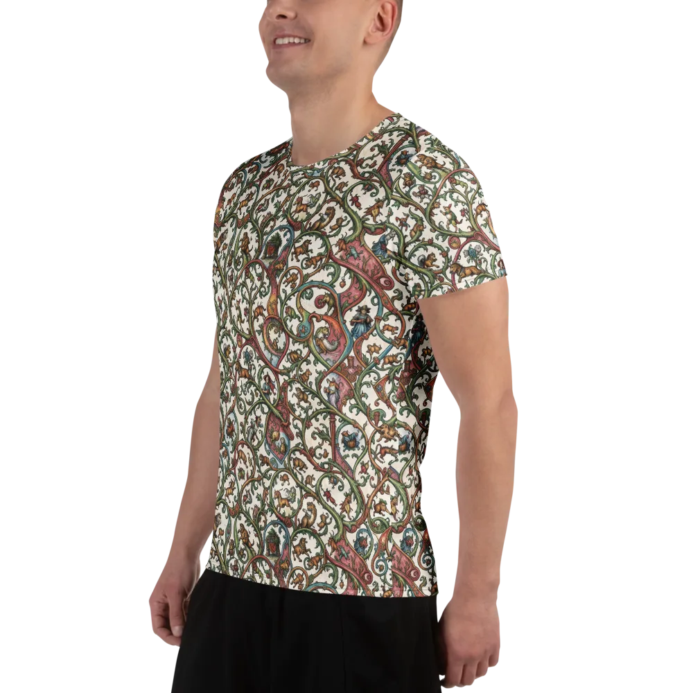 Verdant Bestiary on Men's Athletic T-Shirt — Left
