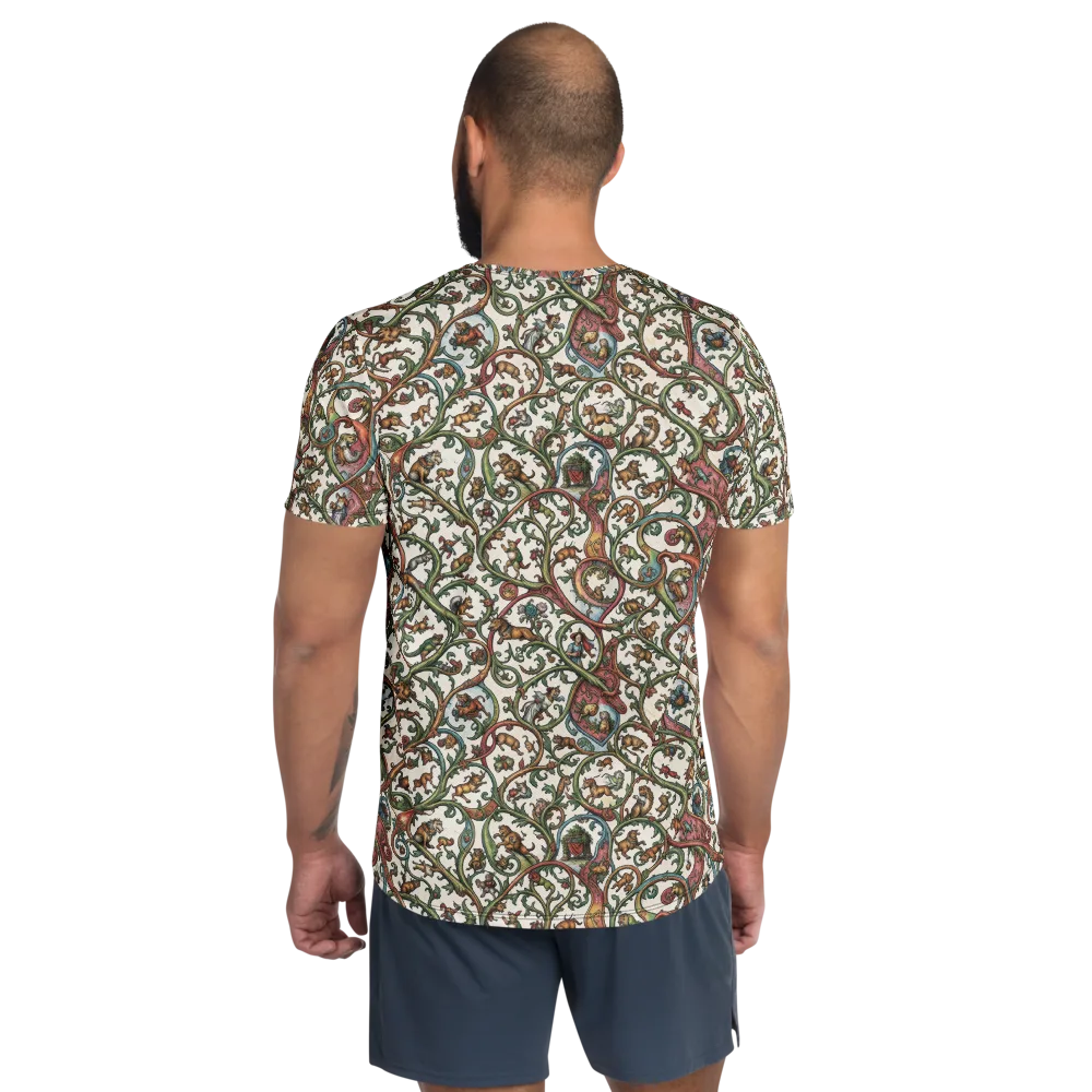 Verdant Bestiary on Men's Athletic T-Shirt — Back