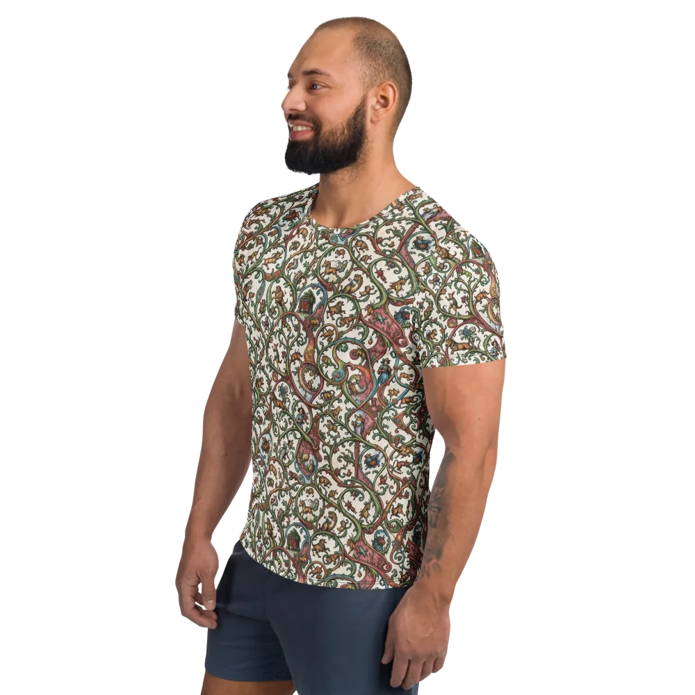 Verdant Bestiary on Men's Athletic T-Shirt — Left