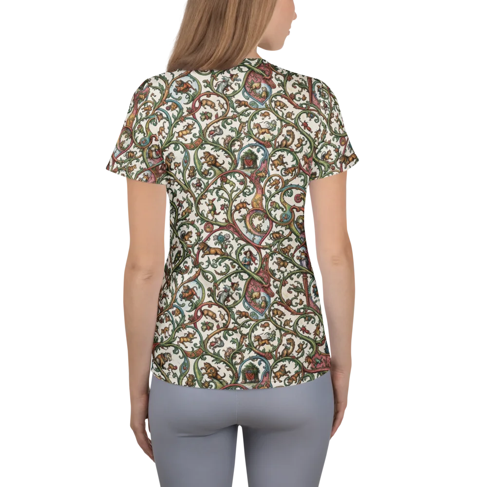 Verdant Bestiary on Women's Athletic T-Shirt — Back