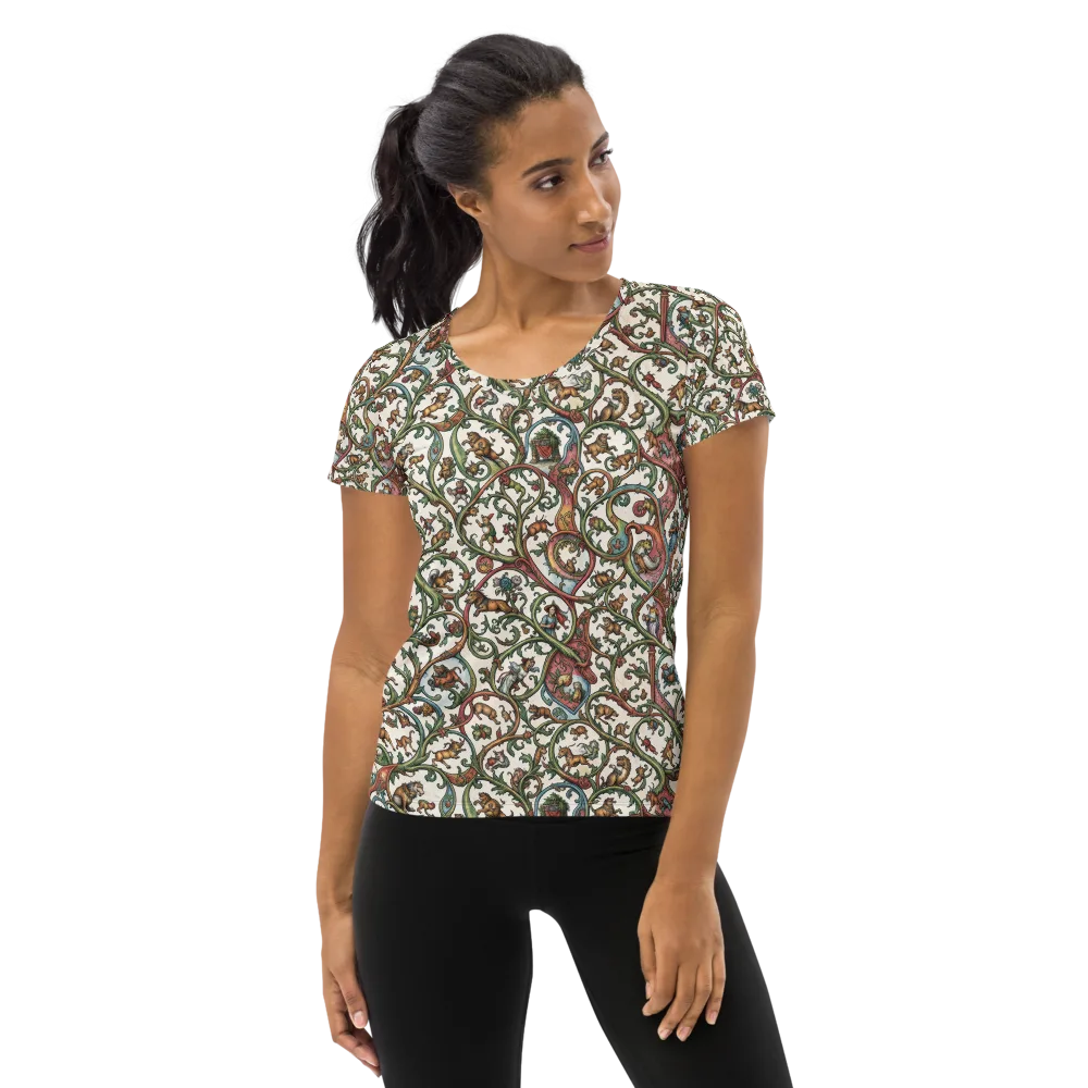 Verdant Bestiary on Women's Athletic T-Shirt — Front