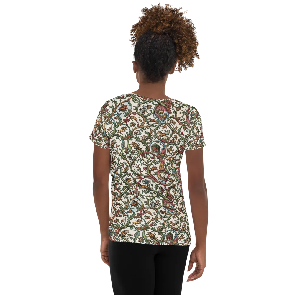 Verdant Bestiary on Women's Athletic T-Shirt — Back