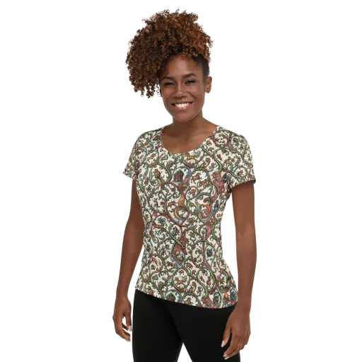 Verdant Bestiary on a Women's Athletic T-Shirt
