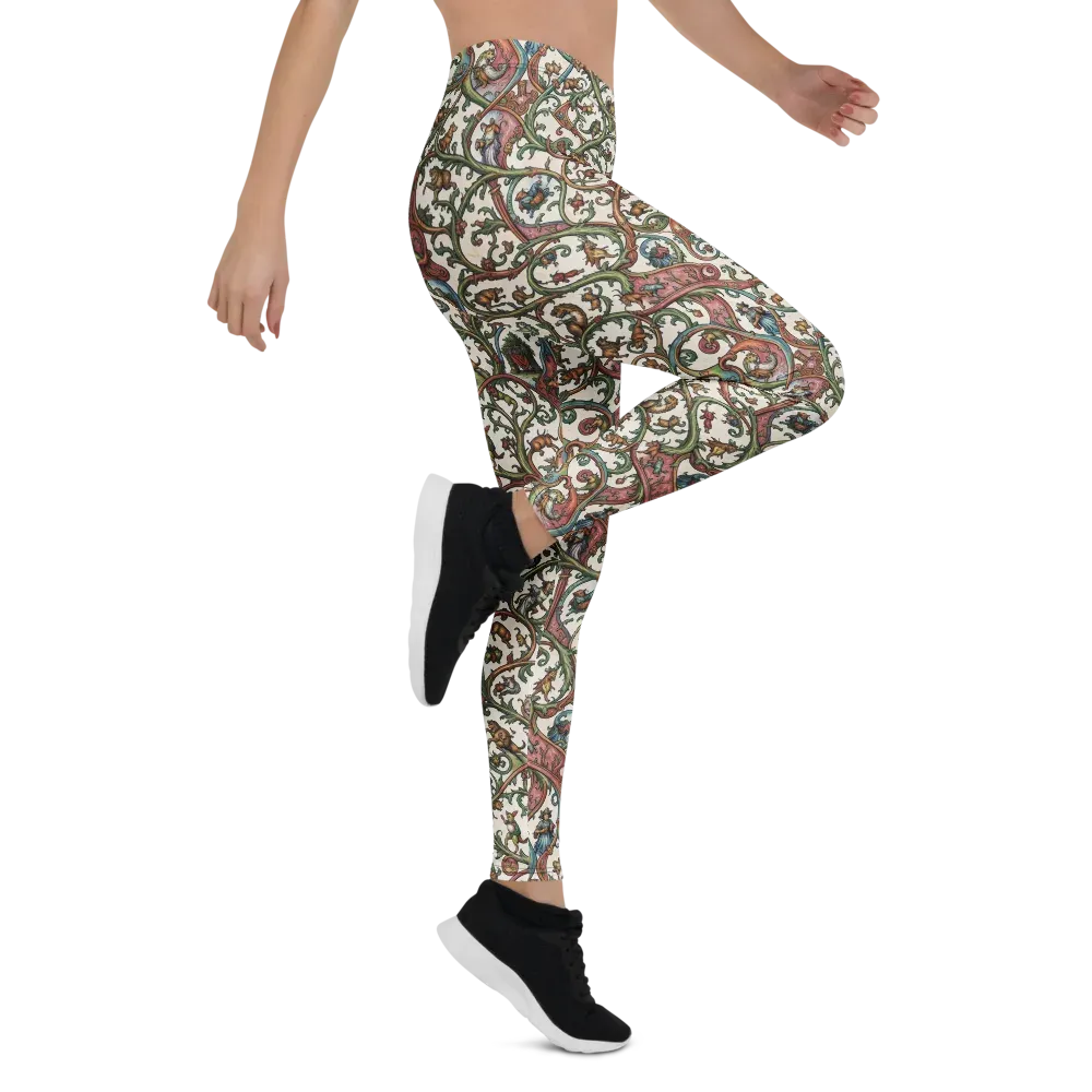 Verdant Bestiary on Leggings — Right
