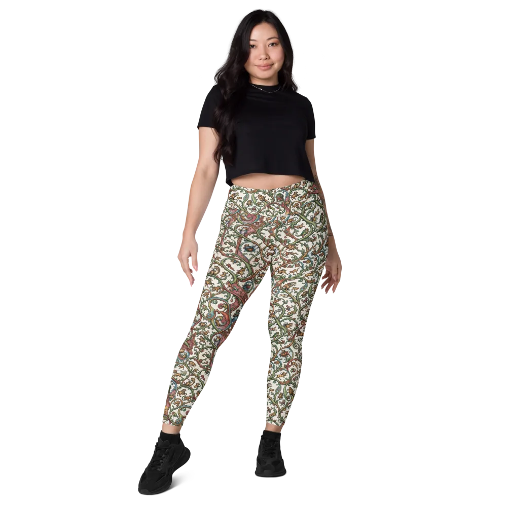 Verdant Bestiary on Leggings with Pockets — Front
