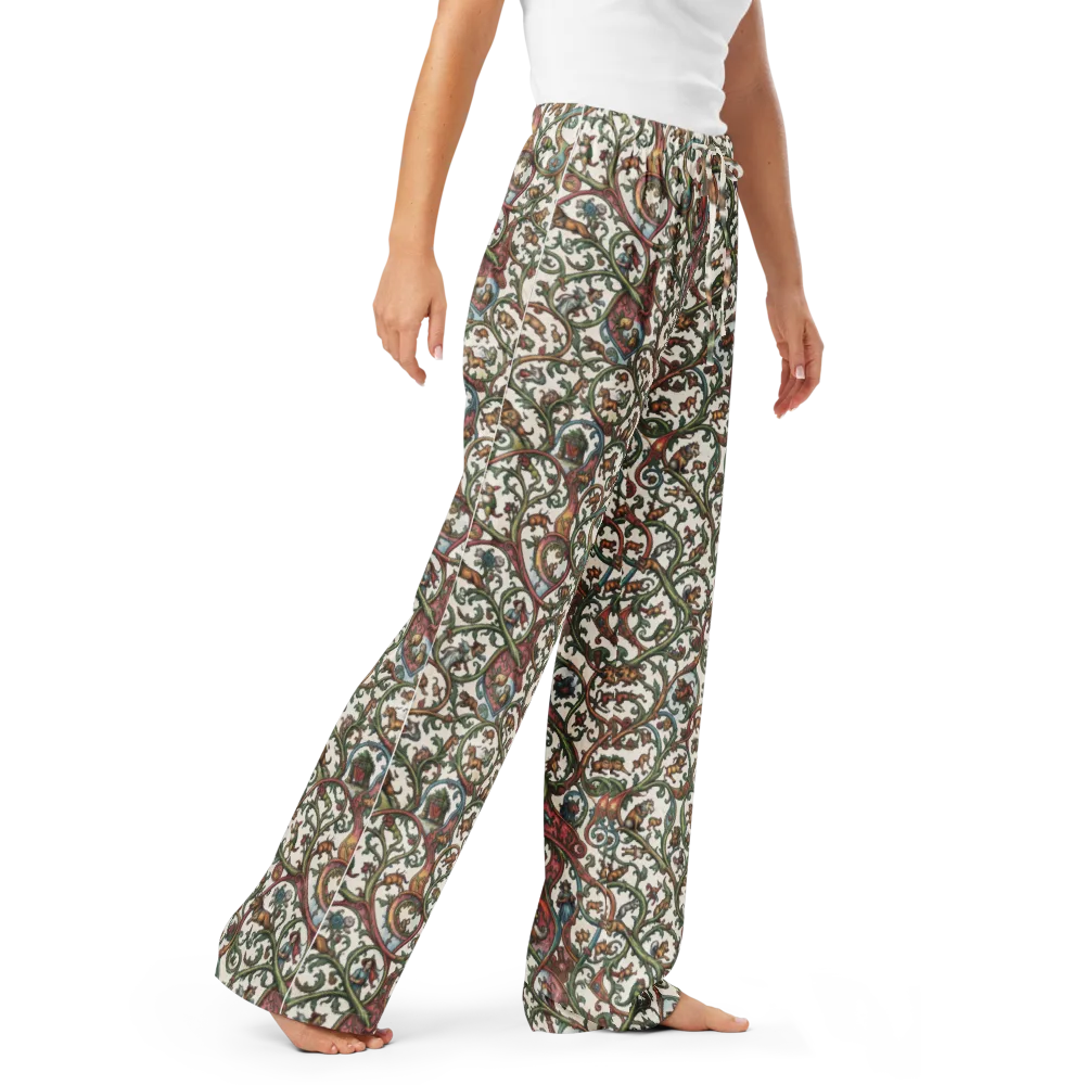 Verdant Bestiary on Women's Pajama Pants — Right Front