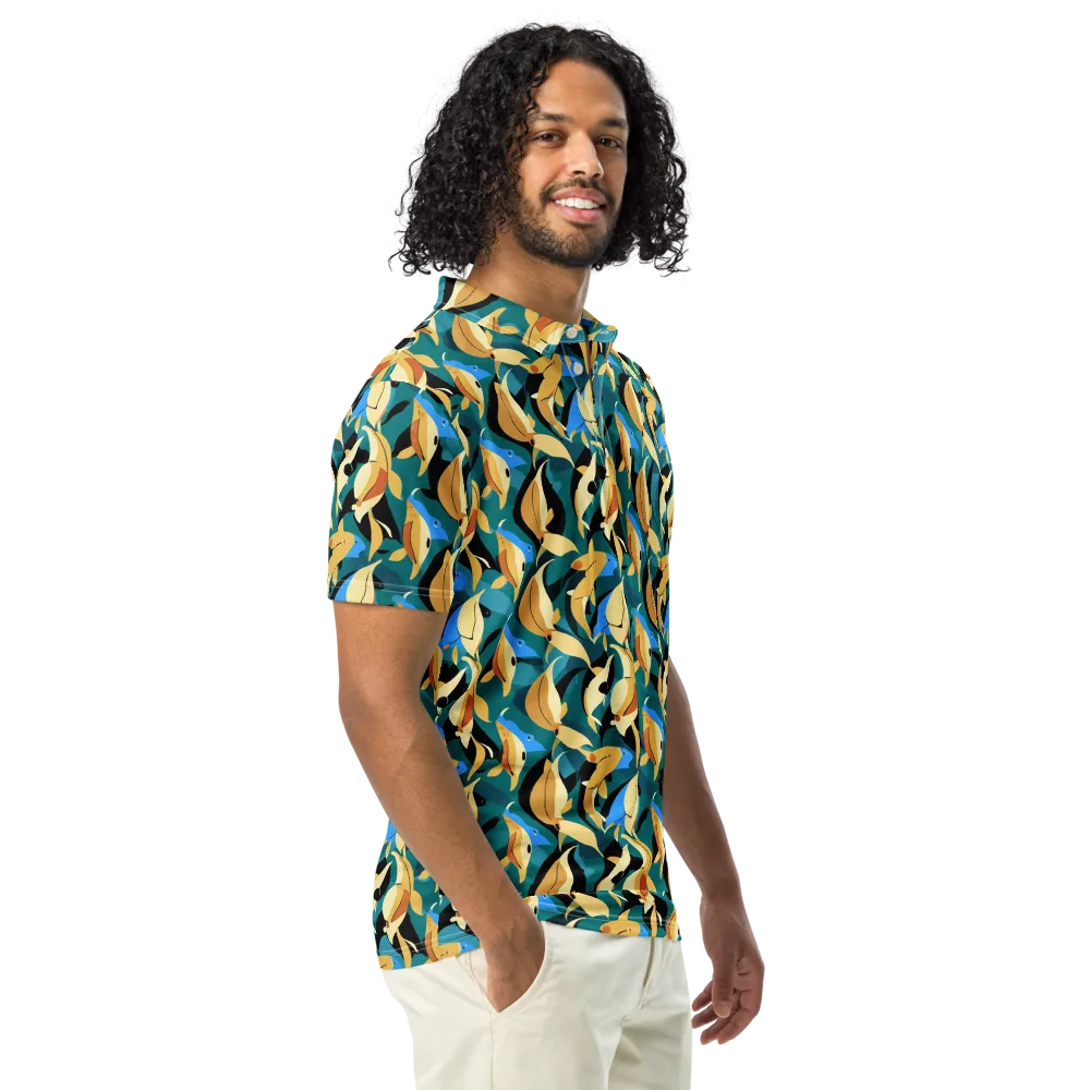 Golden Shoal on Men's Slim Fit Polo Shirt — Right Front