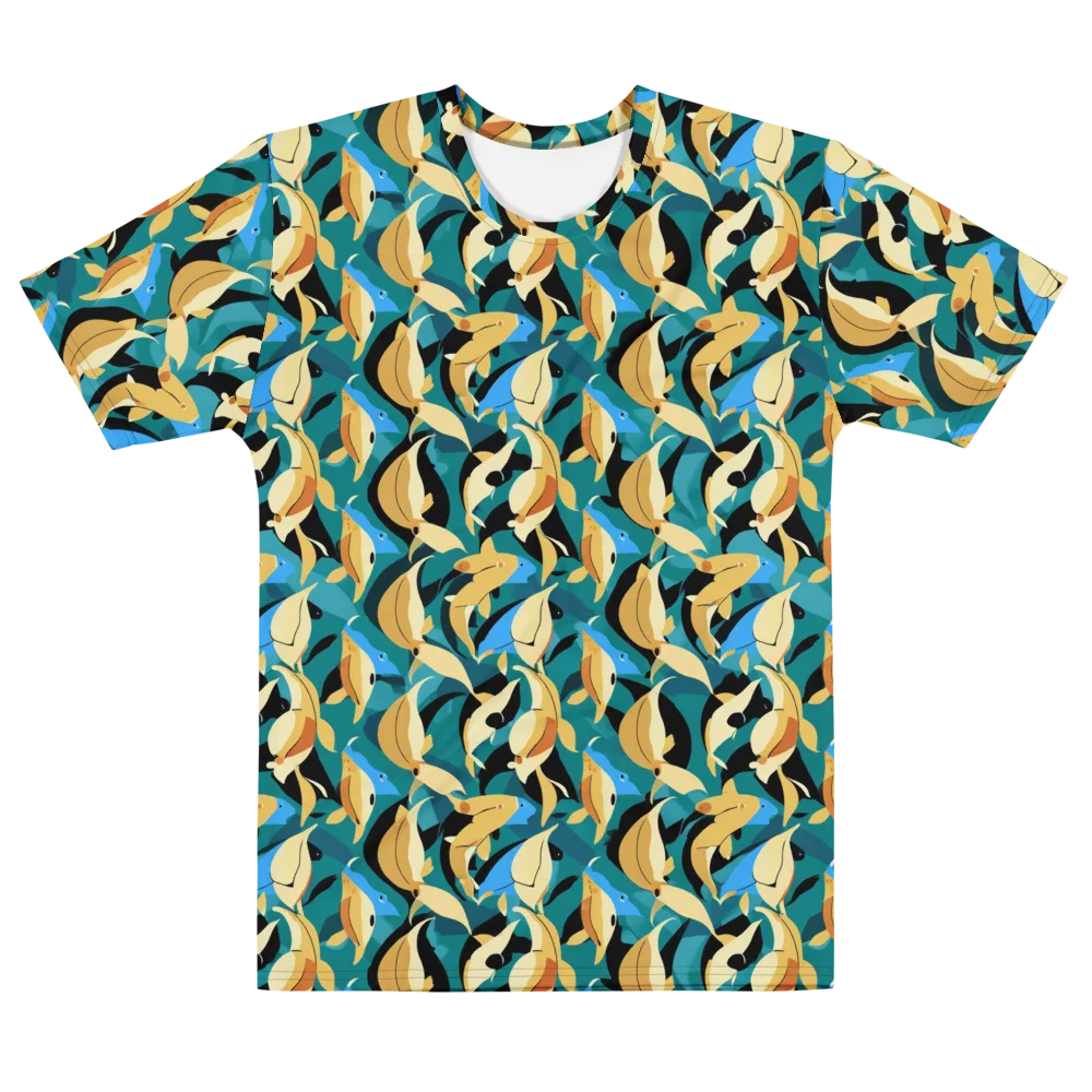 Golden Shoal on Men's Cotton Crew Neck T-Shirt — Front