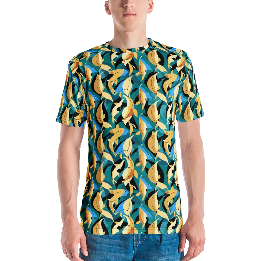 Golden Shoal on Men's Crew Neck T-Shirt — Front