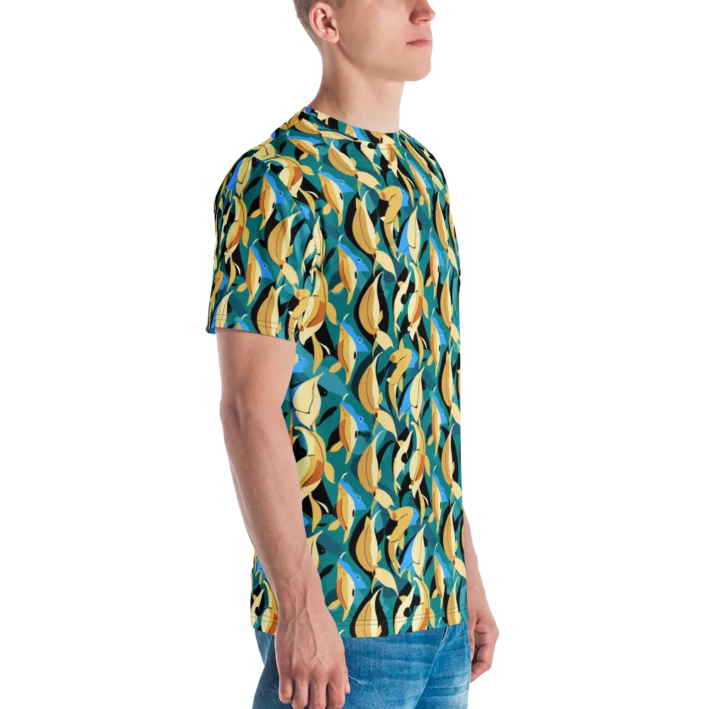 Golden Shoal on Men's Crew Neck T-Shirt — Right