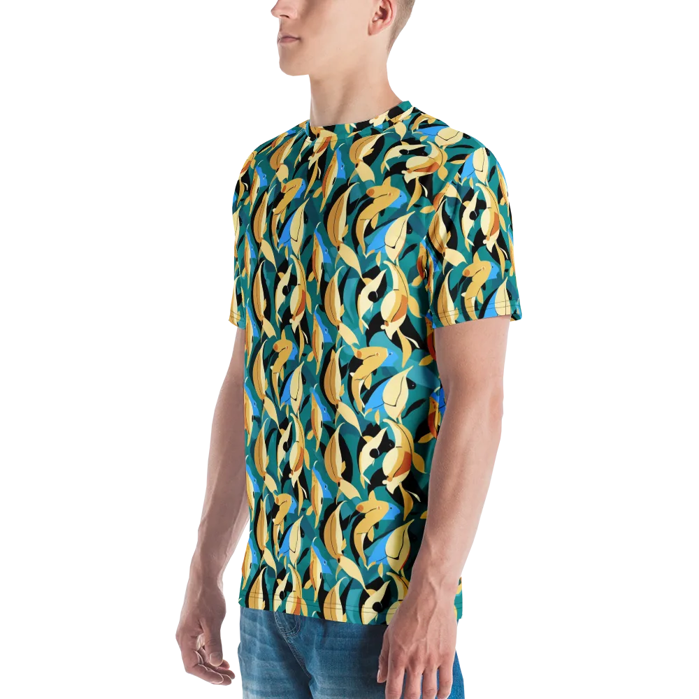 Golden Shoal on Men's Crew Neck T-Shirt — Left