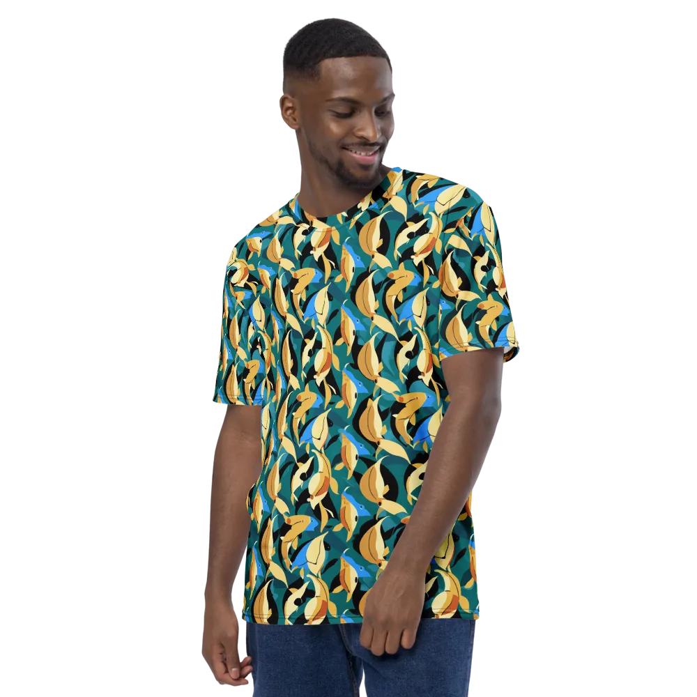 Golden Shoal on Men's Crew Neck T-Shirt — Left