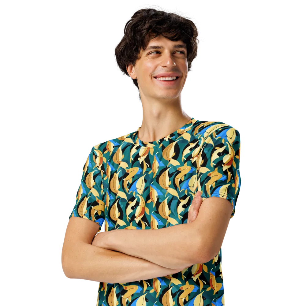 Golden Shoal on Men's Crew Neck T-Shirt — Left Front