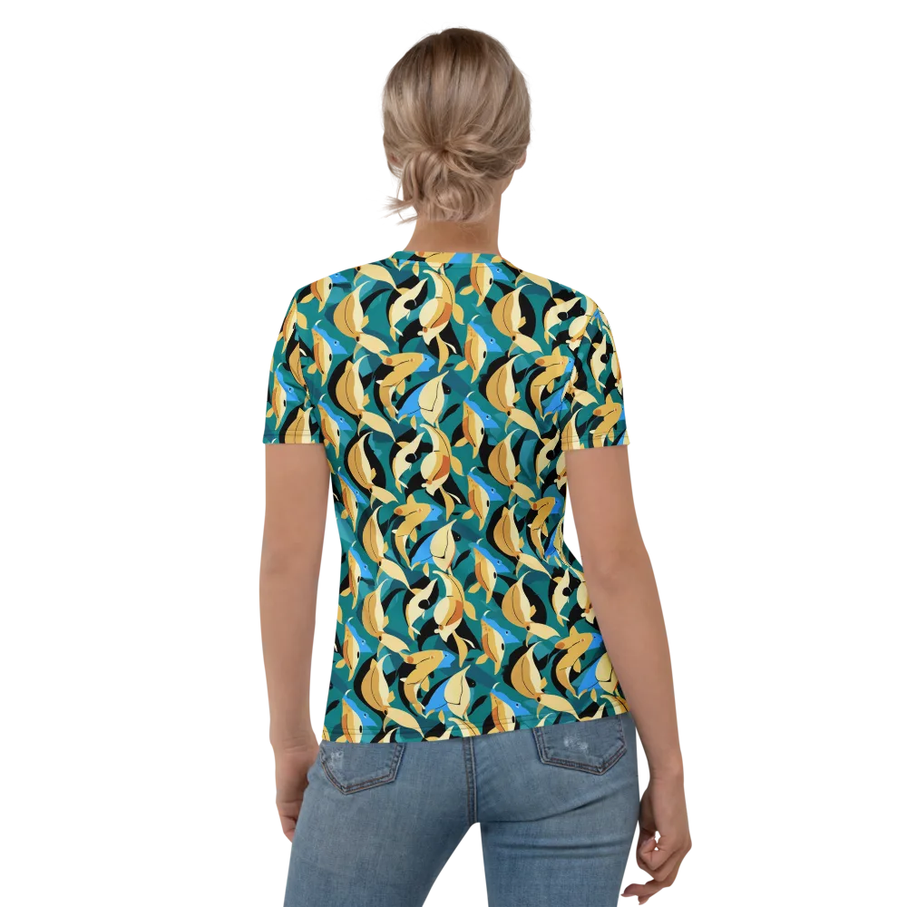 Golden Shoal on Women's Crew Neck T-Shirt — Back
