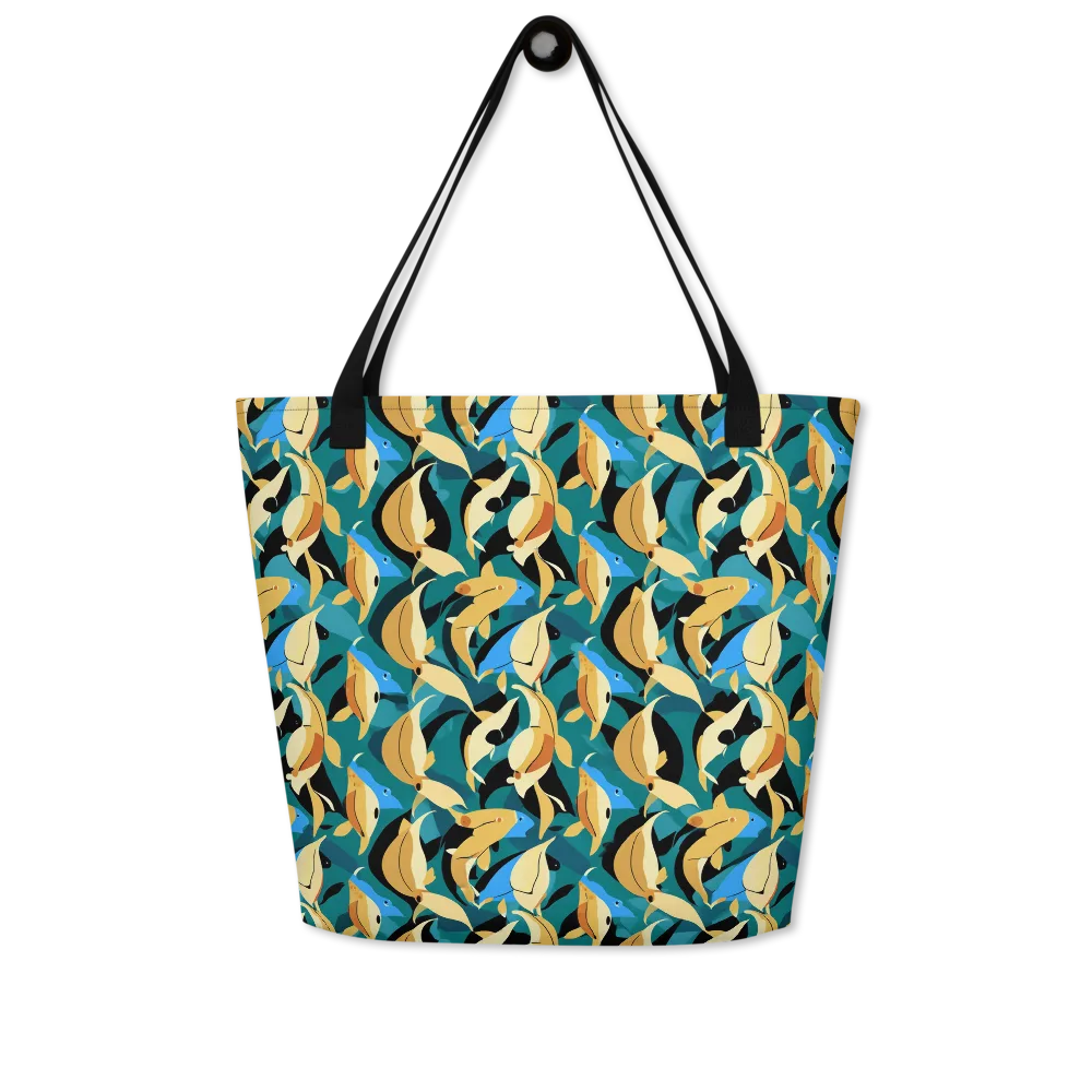 Golden Shoal on Large Tote Bag W/ Pocket — Front