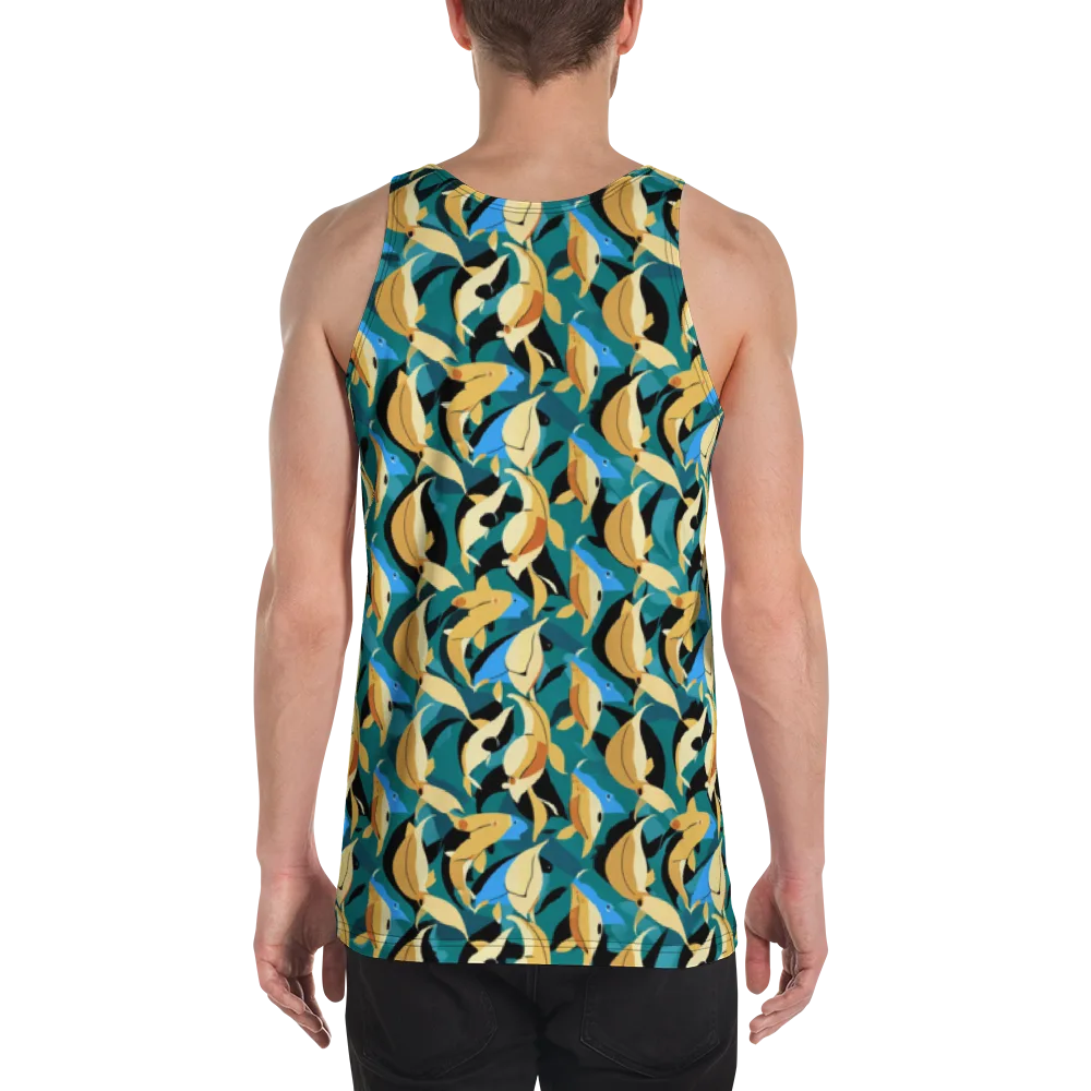 Golden Shoal on Men's Tank Top — Back