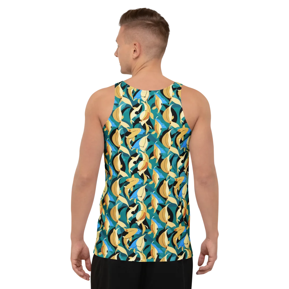 Golden Shoal on Men's Tank Top — Back
