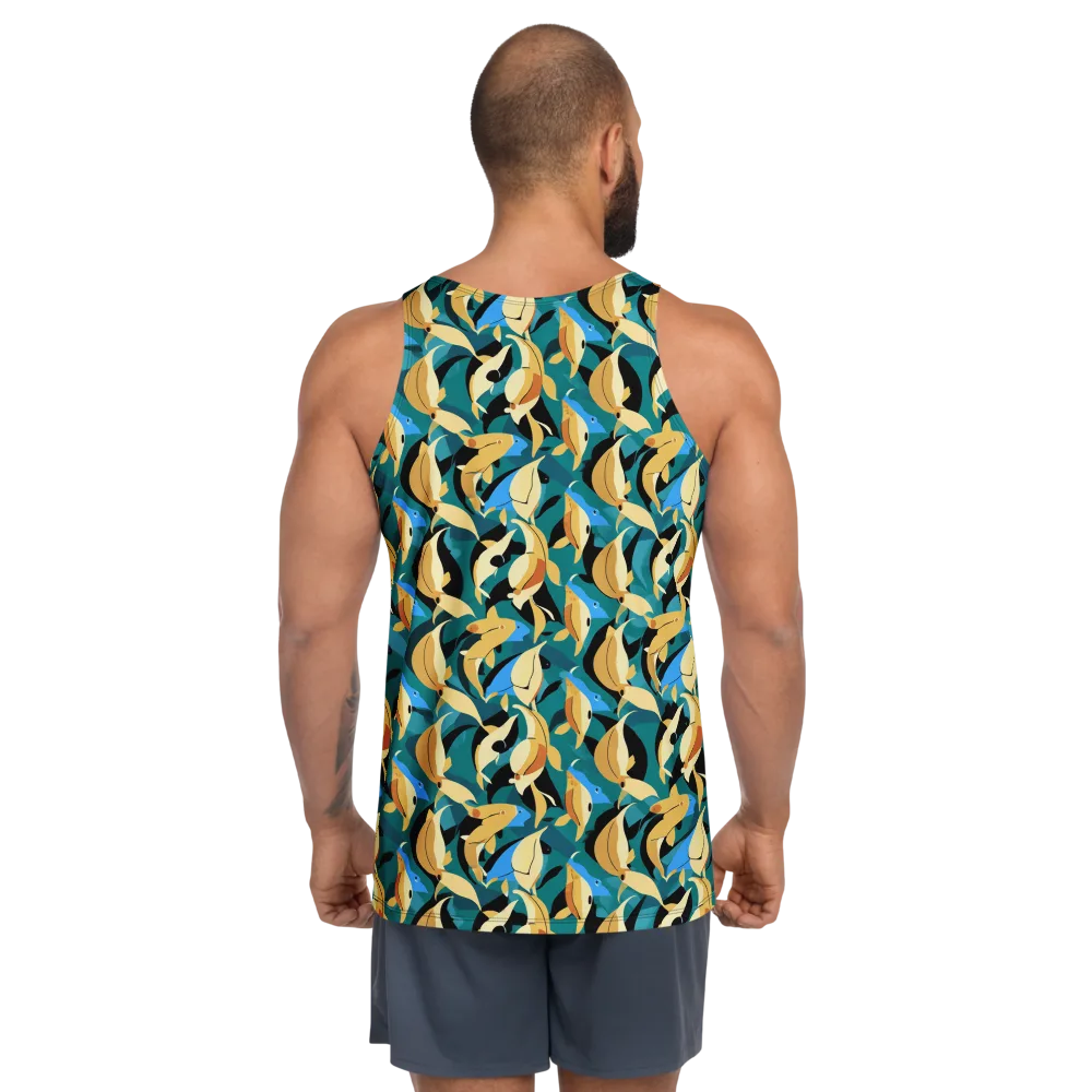 Golden Shoal on Men's Tank Top — Back