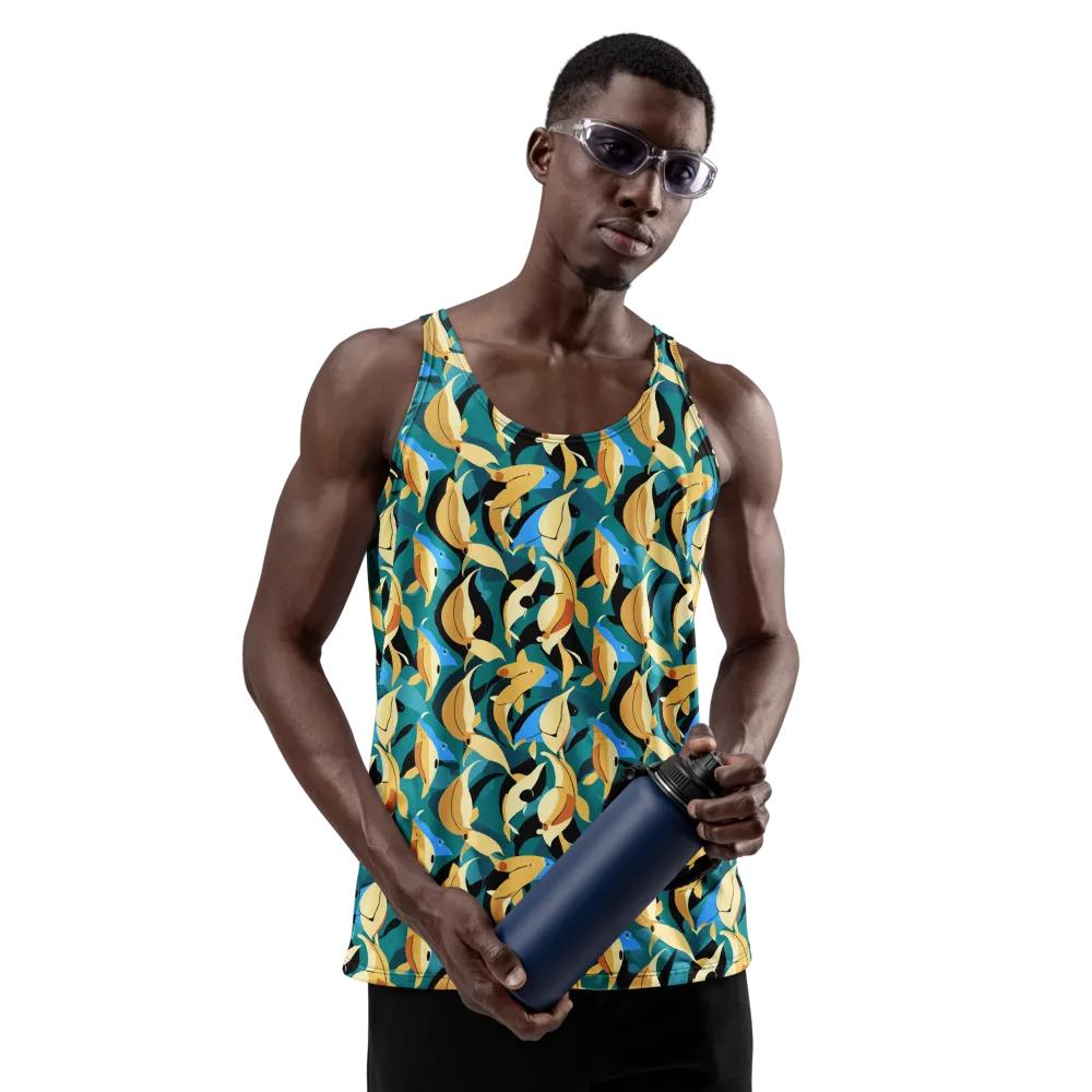 Golden Shoal on Men's Tank Top — Front
