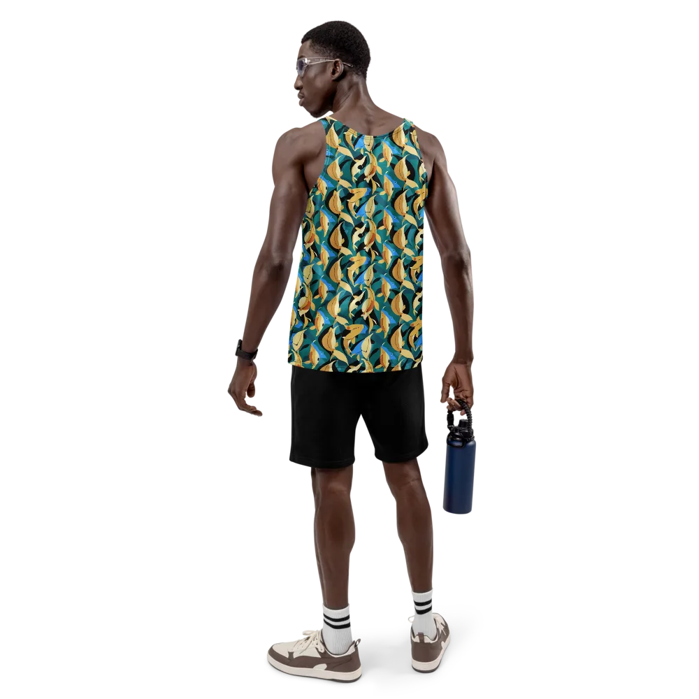 Golden Shoal on Men's Tank Top — Back