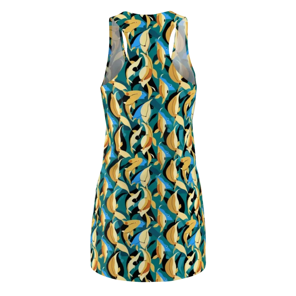 Golden Shoal on Racerback Dress — Back