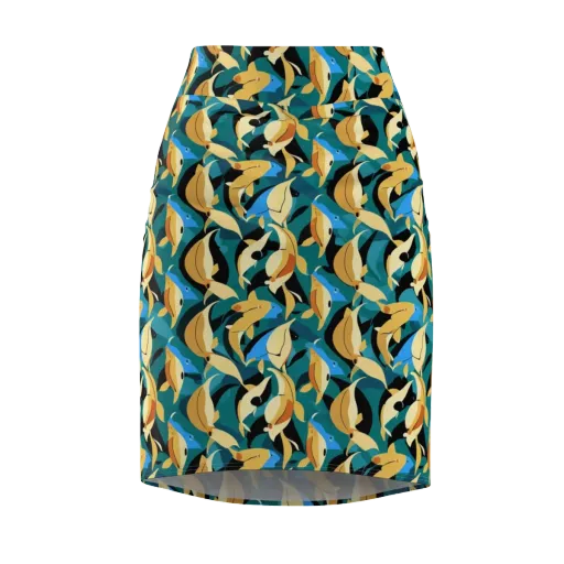 Golden Shoal on a Pencil Skirt