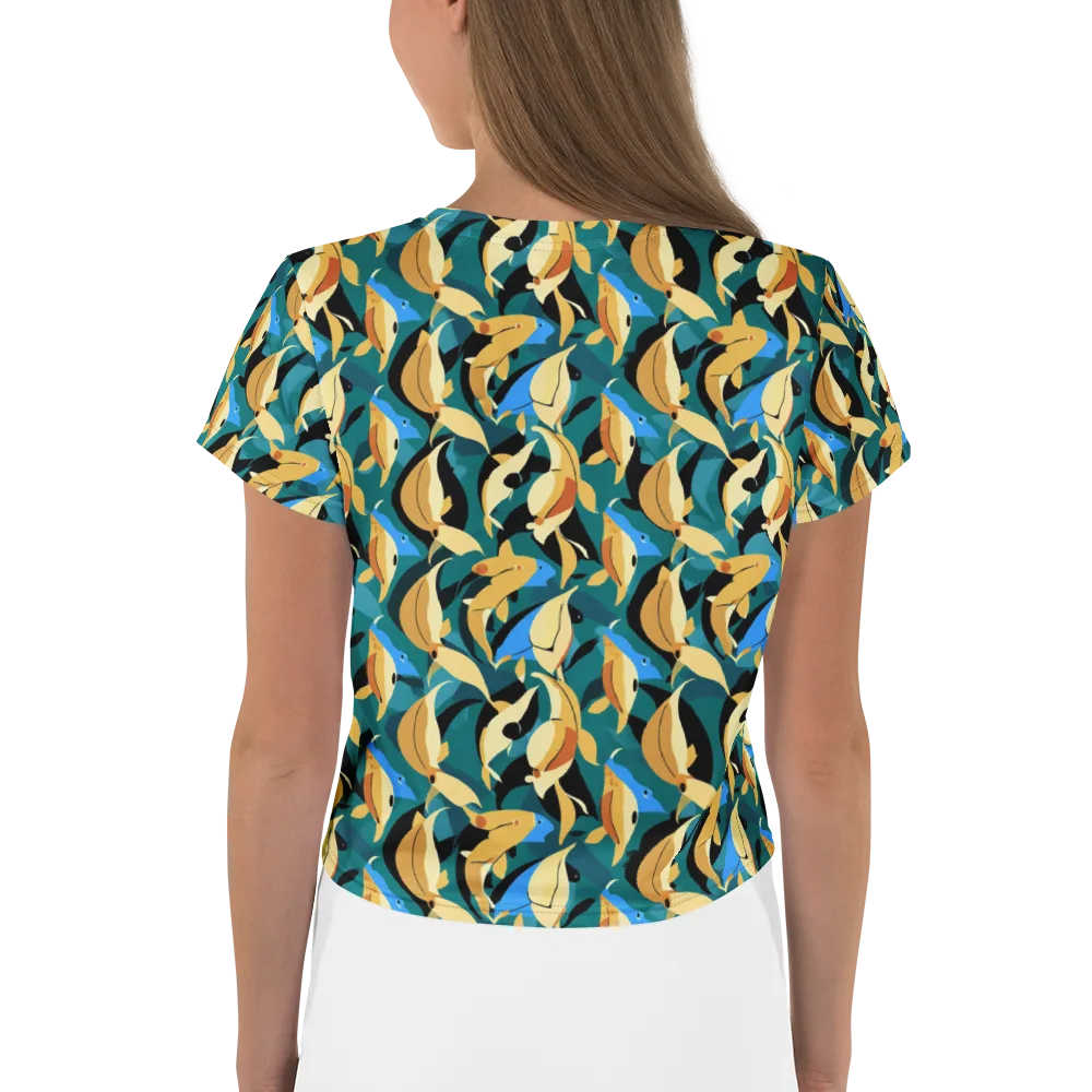Golden Shoal on Crop Tee — Back