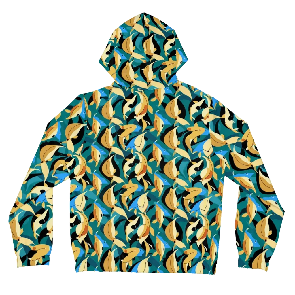 Golden Shoal on Women's Full-Zip Hoodie — Back