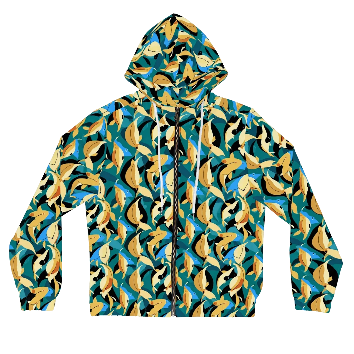 Golden Shoal on Women's Full-Zip Hoodie — Front
