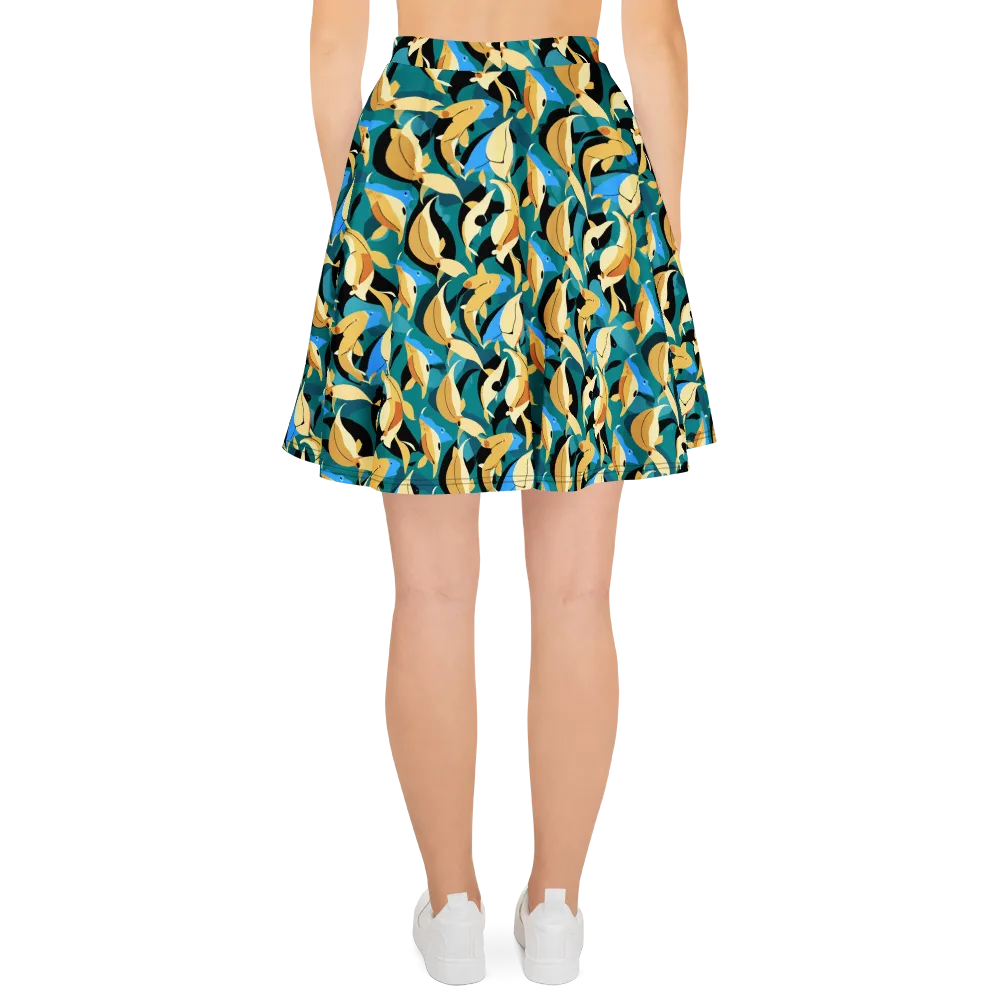 Golden Shoal on Skater Skirt — Back