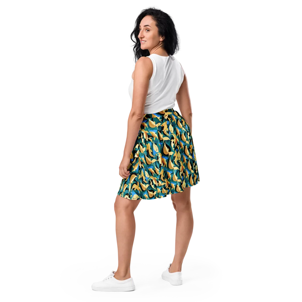 Golden Shoal on Skater Skirt — Back