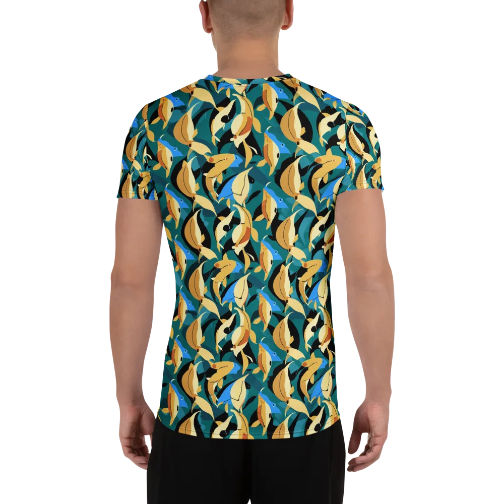 Golden Shoal on Men's Athletic T-Shirt — Back