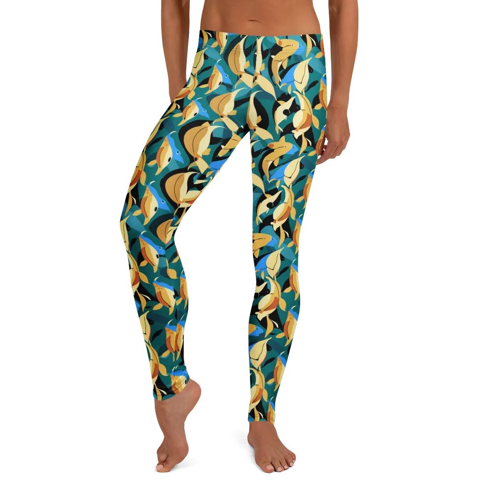 Golden Shoal on Leggings — Front