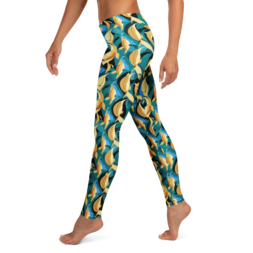 Golden Shoal on Leggings — Left