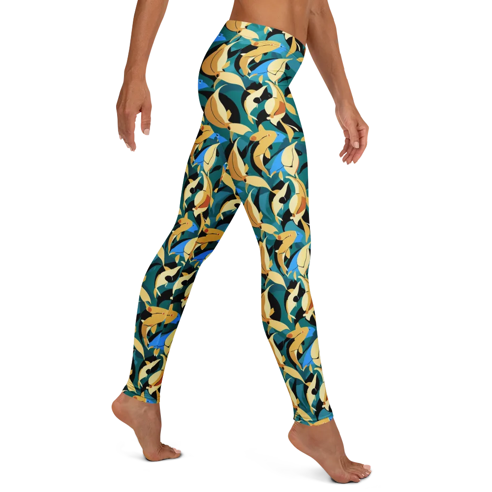 Golden Shoal on Leggings — Right