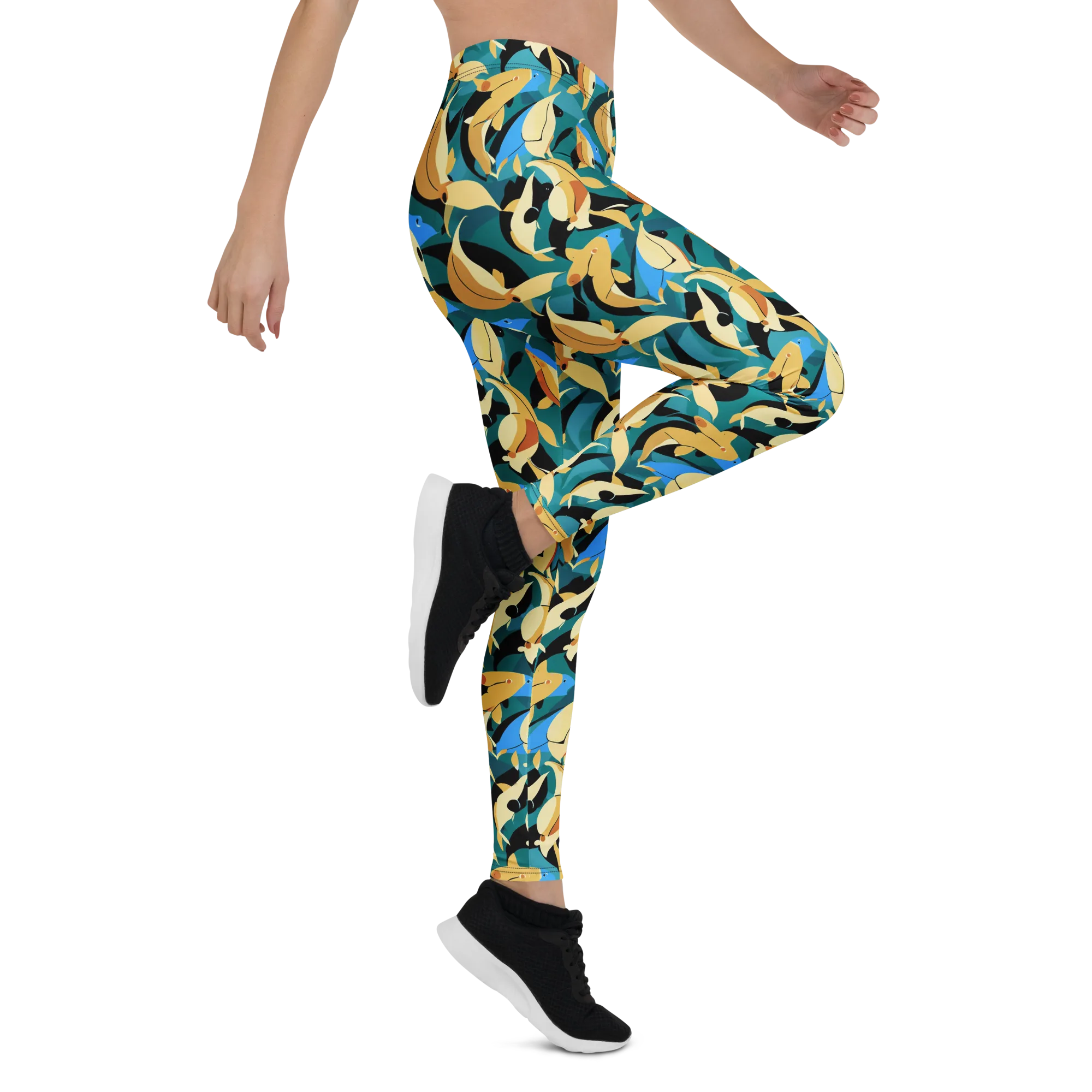 Golden Shoal on Leggings — Right