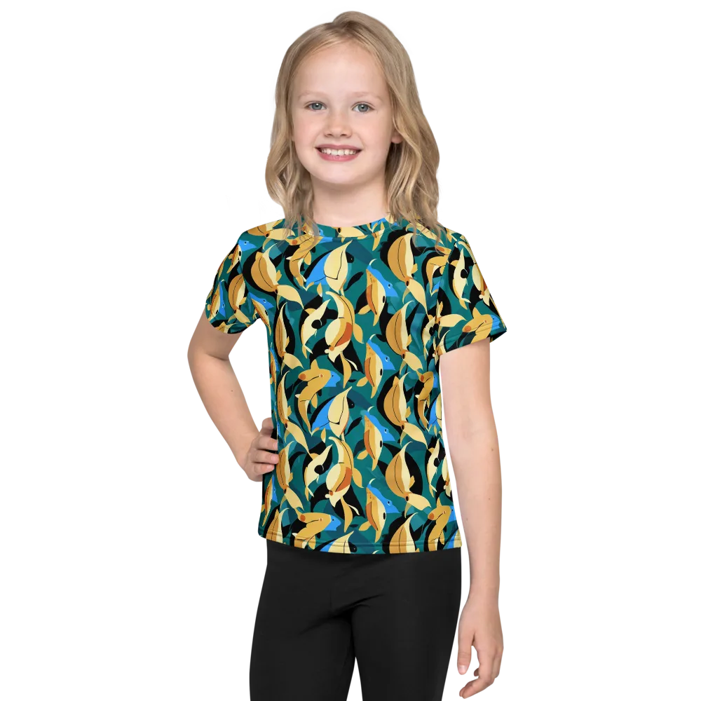 Golden Shoal on Kids Crew Neck T-Shirt — Front