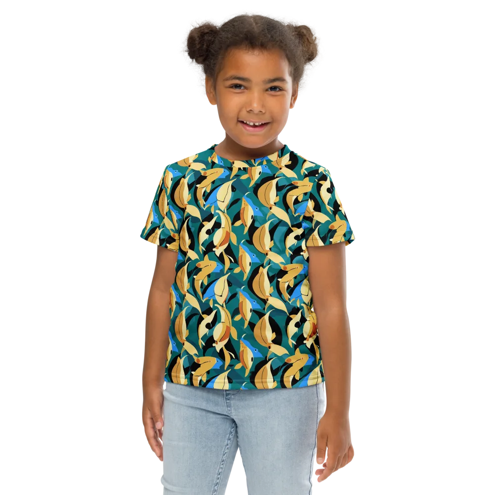 Golden Shoal on Kids Crew Neck T-Shirt — Front