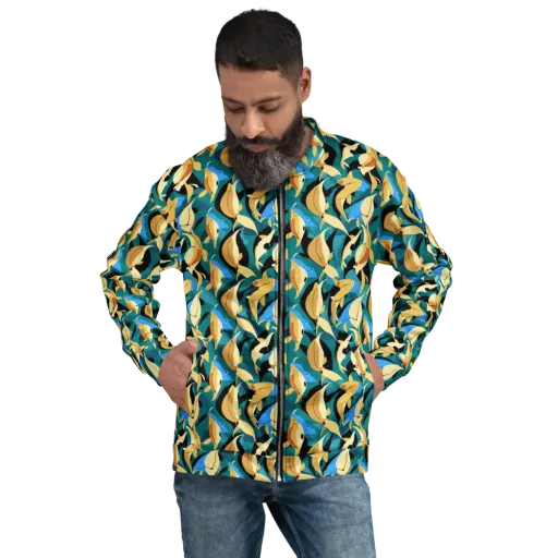 Golden Shoal on a Bomber Jacket