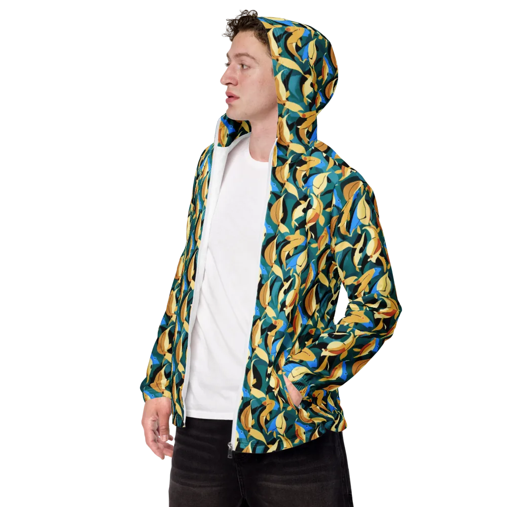 Golden Shoal on Men's Windbreaker — Left Front