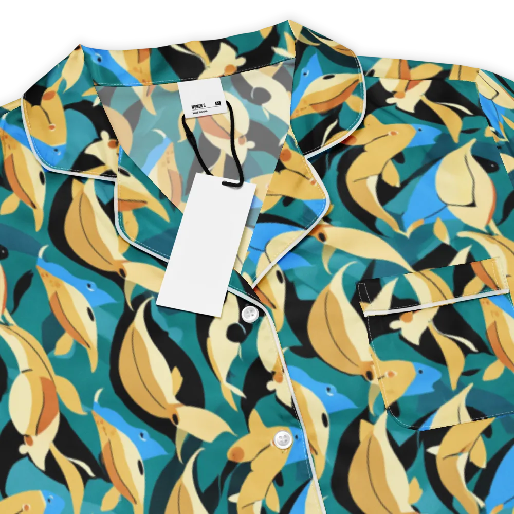Golden Shoal on Women's Short Sleeve Pajama Top — Product details