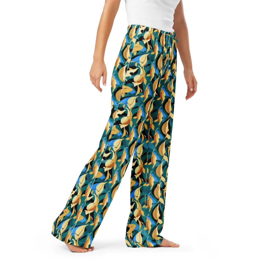 Golden Shoal on Women's Pajama Pants — Right Front