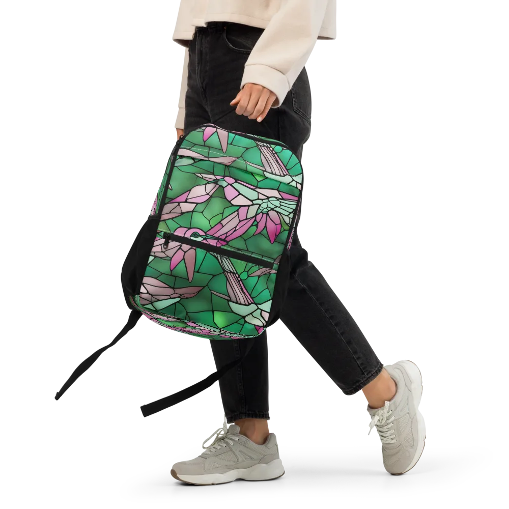 Stained Glass Flight on Utility Backpack — Front