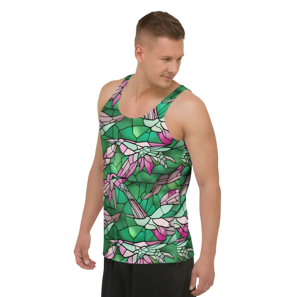 Stained Glass Flight on Men's Tank Top — Left Front