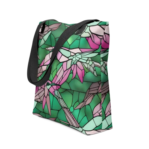 Stained Glass Flight on a Tote Bag