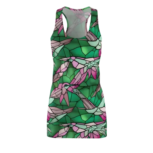 Stained Glass Flight on a Racerback Dress