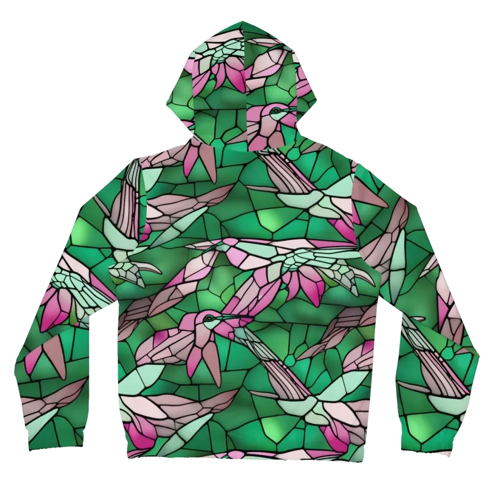 Stained Glass Flight on Women's Full-Zip Hoodie — Back