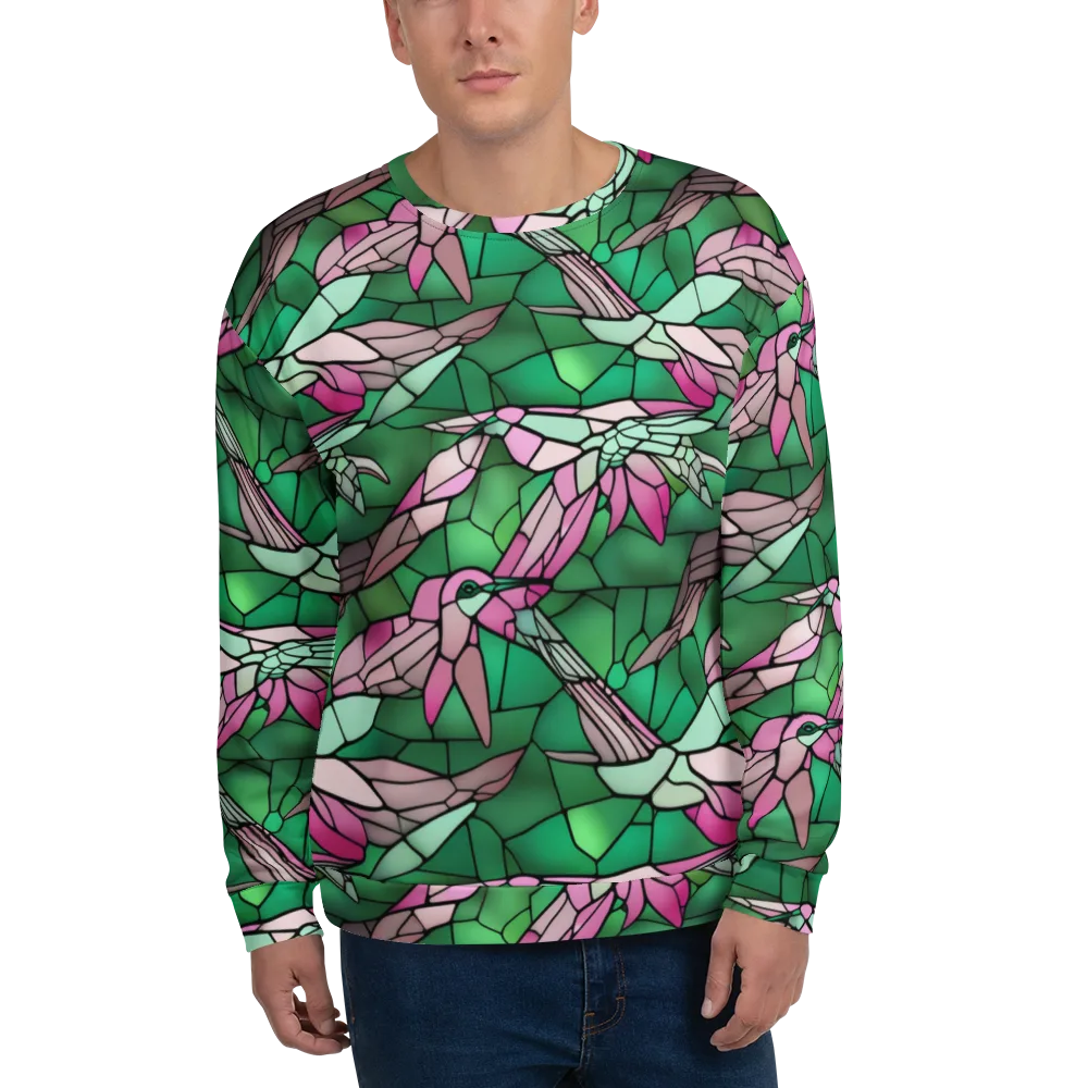 Stained Glass Flight on Sweatshirt — Front