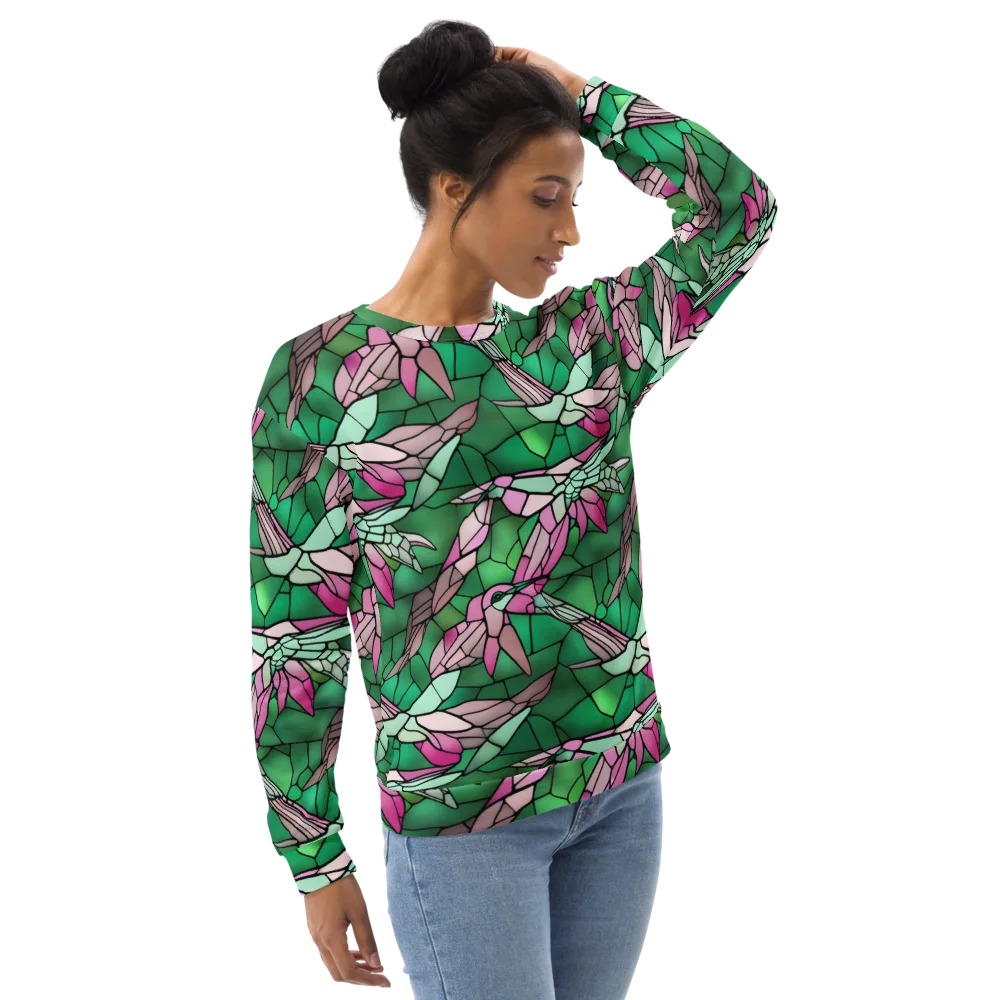 Stained Glass Flight on Sweatshirt — Right Front