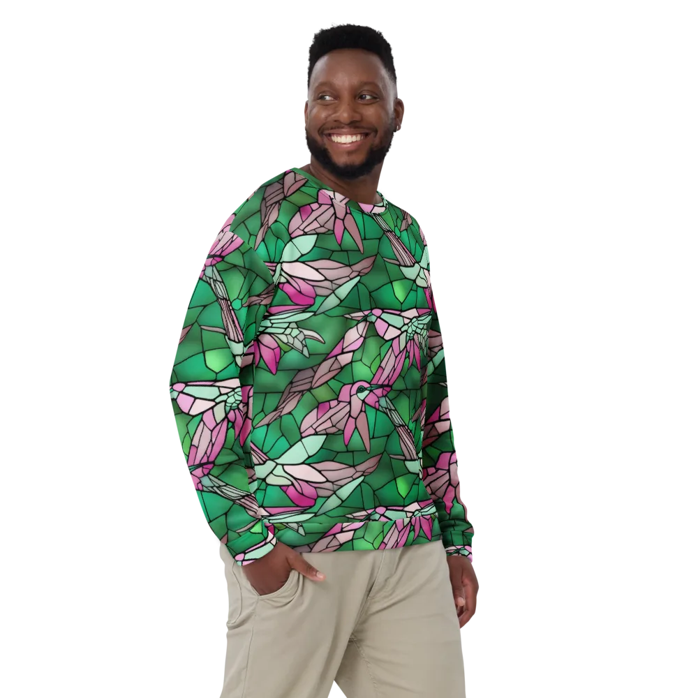 Stained Glass Flight on Sweatshirt — Front